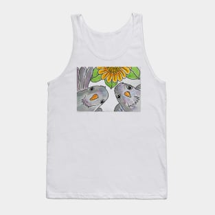 Funny peeping pigeons Tank Top